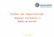 Vaccaro & Asociados - Abril 2007 Taller de Capacitación Equipo Criterio 1 Modelo de Gestión