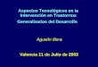 Aspectos Tecnológicos en la Intervención en Trastornos Generalizados del Desarrollo Valencia 11 de Julio de 2003 Agustín Illera