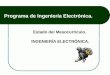 Programa de Ingeniería Electrónica. Estado del Mesocurrículo. INGENIERÍA ELECTRÓNICA