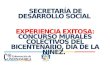 EXPERIENCIA EXITOSA: CONCURSO MURALES COLECTIVOS DEL BICENTENARIO, DÍA DE LA NIÑEZ. SECRETARÍA DE DESARROLLO SOCIAL