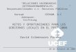 1 28 de Octubre de 2005 “RELACIONES HACENDARIAS INTERGUBERNAMENTALES: Responsabilidades v.s. Recursos Públicos” Konrad CEDHAM, A.C Adenauer- Stifttung