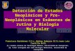 Detección de Estados Neoplásicos y Pre-Neoplásicos en Exámenes de rutina y Biología Molecular Francisco Gutiérrez C(1); Adolay Sobarzo E(1);Juan Luís Castillo