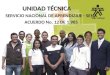 UNIDAD TÉCNICA SERVICIO NACIONAL DE APRENDIZAJE - SENA ACUERDO No. 12 DE 1.985