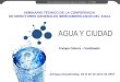 Www.aguayciudad.com Red Latinoamericana Agua y Ciudad – CYTED SEMINARIO TÉCNICO DE LA CONFERENCIA DE DIRECTORES GENERALES IBEROAMERICANOS DEL AGUA Antigua