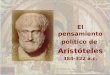 El pensamiento político de Aristóteles 384-322 a.c