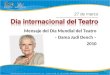 Mensaje del Día Mundial del Teatro – Dama Judi Dench – 2010 27 de marzo