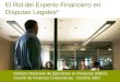 El Rol del Experto Financiero en Disputas Legales* Instituto Mexicano de Ejecutivos en Finanzas (IMEF), Comité de Finanzas Corporativas, Octubre 2007