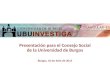 Presentación para el Consejo Social de la Universidad de Burgos Burgos, 10 de Julio de 2013