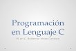 Programación en Lenguaje C M. en C. Baldemar Irineo Carrasco