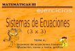 TEMA 4 TEMA 4: Sistemas de ecuaciones lineales: igualación, suma y resta, gráfico