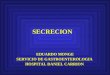 SECRECION EDUARDO MONGE SERVICIO DE GASTROENTEROLOGIA HOSPITAL DANIEL CARRION