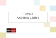Tema 2 Análisis Léxico. Procesadores de Lenguaje 2010 – Leopoldo Santos Análisis léxico El Análisis Léxico Funciones del analizador léxico y ventajas