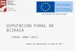 DIPUTACION FORAL DE BIZKAIA FEDER 2007-2013 Comité de Seguimiento 16 mayo de 2011