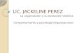 LIC. JACKELINE PEREZ La organización y su evolución histórica Comportamiento y psicología Organizacional
