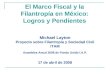 Michael Layton Proyecto sobre Filantropía y Sociedad Civil ITAM Asamblea Anual 2008 de Fondo Unido I.A.P. 17 de abril de 2008 El Marco Fiscal y la Filantropía