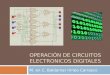 OPERACIÓN DE CIRCUITOS ELECTRONICOS DIGITALES M. en C. Baldemar Irineo Carrasco