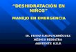 “DESHIDRATACIÓN EN NIÑOS” Dr. FRANZ OJEDA RODRÍGUEZ MÉDICO PEDIATRA ASISTENTE H.E.P. MANEJO EN EMERGENCIA