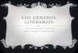 LOS GÉNEROS LITERARIOS COLEGIO INMACULADA CONCEPCIÓN DEPTO. LENGUAJE Y COMUNICACIÓN