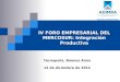 IV FORO EMPRESARIAL DEL MERCOSUR: Integración Productiva Tecnopolis, Buenos Aires 12 de diciembre de 2014