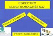 1 ESPECTRO ELECTROMAGNÉTICO Física 2 / II Semestre PROFR. SAMARRIPA
