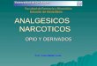 ANALGESICOS NARCOTICOS OPIO Y DERIVADOS Prof. José Rafael Luna Facultad de Farmacia y Bioanálisis Escuela de Bioanálisis