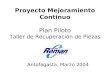 Proyecto Mejoramiento Continuo Plan Piloto Taller de Recuperación de Piezas Antofagasta, Marzo 2004