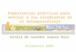 Experiencias prácticas para motivar a los estudiantes en el Autoaprendizaje Estela de Lourdes Juárez Ruiz Primavera 2004