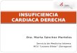 Dra. Marta Sánchez Marteles Servicio de Medicina Interna HCU “Lozano Blesa” (Zaragoza) INSUFICIENCIA CARDIACA DERECHA