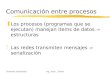 Sistemas DistribuidosIng. José L. Simón Comunicación entre procesos zLos procesos (programas que se ejecutan) manejan items de datos  estructuras zLas