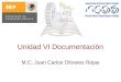 Unidad VI Documentación M.C. Juan Carlos Olivares Rojas