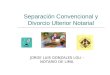 Separación Convencional y Divorcio Ulterior Notarial JORGE LUIS GONZALES LOLI – NOTARIO DE LIMA