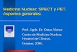 Medicina Nuclear: SPECT y PET. Aspectos generales. Prof. Agdo. Dr. Omar Alonso Centro de Medicina Nuclear, Hospital de Clínicas. Octubre, 2006