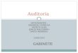 GABINETE INTEGRANTES : GERARDO GURROLA YANETH ALBA JORGE MACHORRO DAVID HERRERA. 23/02/2015 Auditoria