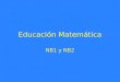 Educación Matemática NB1 y NB2 ¿Qué se espera de la educación matemática? Puedan interpretar el mundo con ayuda de herramientas matemáticas Desarrollen
