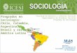RECFADES Red Colombiana de Facultades y Departamentos de Sociología Facultad de Derecho y Ciencias Sociales Departamento de Estudios Sociales Programa