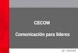 Comunicación para líderes CECOM. Comunicación estratégica en un organismo empresarial Carlos Castañeda