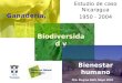 Ganadería, Estudio de caso Nicaragua 1950 - 2004 Biodiversidad y Bienestar humano Dra. Regina Belli, Mayo 2010