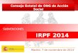 1 IRPF 2014 SUBVENCIONES Madrid, 7 de noviembre de 2014 Consejo Estatal de ONG de Acción Social