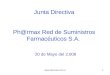 Www.pharmax.com.co1 Junta Directiva Ph@rmax Red de Suministros Farmacéuticos S.A. 20 de Mayo del 2.008