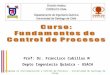 Programa en Instrumentación y Control de Procesos - Universidad de Santiago de Chile Prof: Dr. Francisco Cubillos M Depto Ingeniería Quimica - USACH