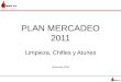 PLAN MERCADEO 2011 Limpieza, Chifles y Atunes Diciembre,2010