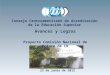 Consejo Centroamericano de Acreditación de la Educación Superior Avances y Logros Proyecto Comisión Nacional de Enlace de CR 22 de junio de 2012