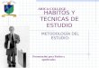 HABITOS Y TECNICAS DE ESTUDIO METODOLOGÍA DEL ESTUDIO: ARICA COLLEGE Presentación para Padres y apoderados