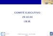 COMITÉ EJECUTIVO – 29 OCTUBRE 2004 - 1 - COMITÉ EJECUTIVO 29.10.04 I.B.M