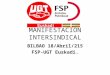 MANIFESTACIÓN INTERSINDICAL BILBAO 18/Abril/215 FSP-UGT Euskadi
