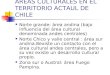 AREAS CULTURALES EN EL TERRITORIO ACTAUL DE CHILE Norte grande: área andina (bajo influencia del área cultural denominada andes centrales) Norte Chico