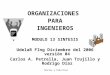 Teorías y Prácticas ORGANIZACIONES PARA INGENIEROS MODULO 13 SINTESIS UdelaR FIng Diciembre del 2006 versión 04 Carlos A. Petrella, Juan Trujillo y Rodrigo