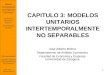 1 CAPITULO 3: MODELOS UNITARIOS INTERTEMPORALMENTE NO SEPARABLES José Alberto Molina Departamento de Análisis Económico Facultad de Economía y Empresa