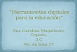Ana Carolina Magallanes Cepeda. 3.C No. de lista 17