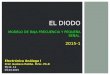 EL DIODO MODELO DE BAJA FRECUENCIA Y PEQUEÑA SEÑAL. 2015-1 Electrónica Análoga I Prof. Gustavo Patiño. M.Sc. Ph.D MJ 12- 14 09-04-2015